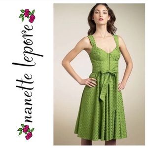 Nanette Lepore Mambo Embroidered Cotton Dress